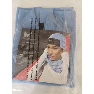 Mission Accessory Set Womens Blue Fleece Beanie Gloves Scarf RadiantActive